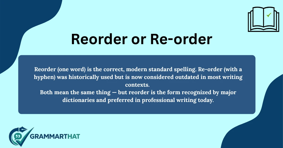 reorder-or-re-order-meaning