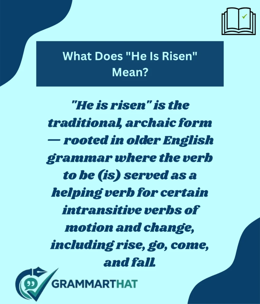 what-does-he-is-risen-mean