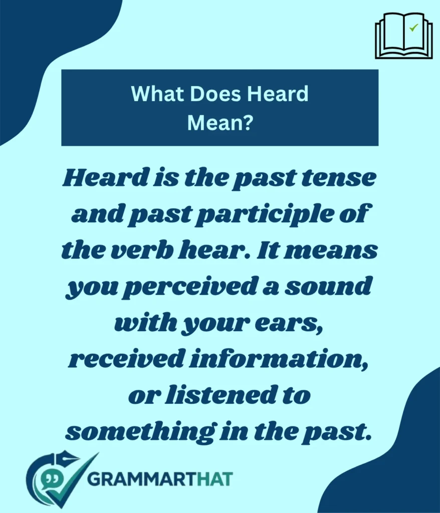 what-does-heard-mean