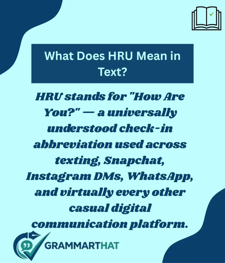 what-does-hru-mean-in-text