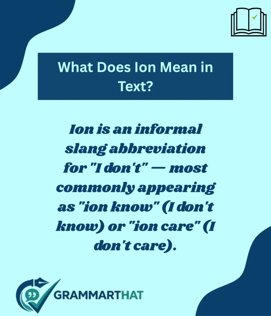 what-does-ion-mean-in-text