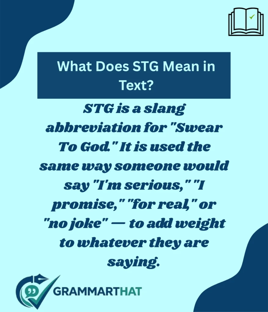 what-does-stg-mean-in-text