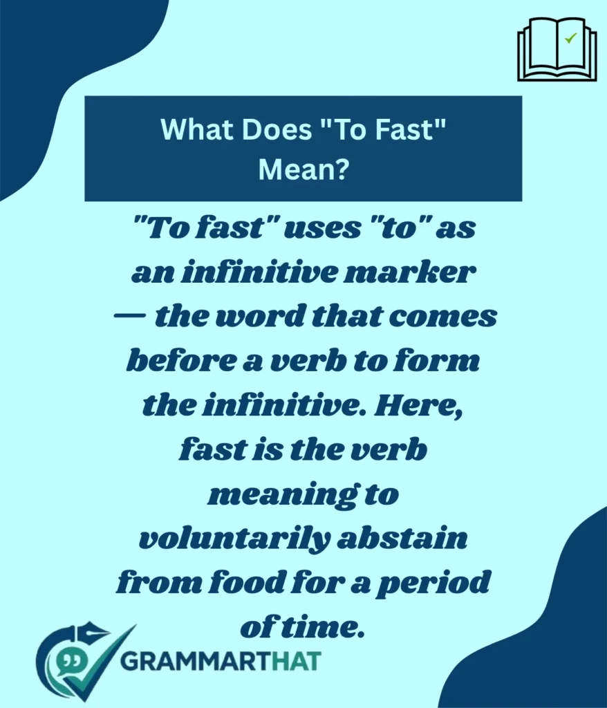 what-does-to-fast-mean