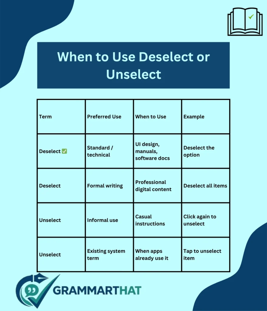 when-to-use-deselect-or-unselect
