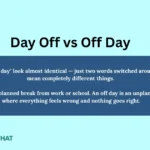 day-off-vs-off-day-correct-word-explain