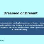 dreamed-or-dreamt
