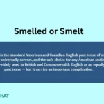 smelled-or-smelt