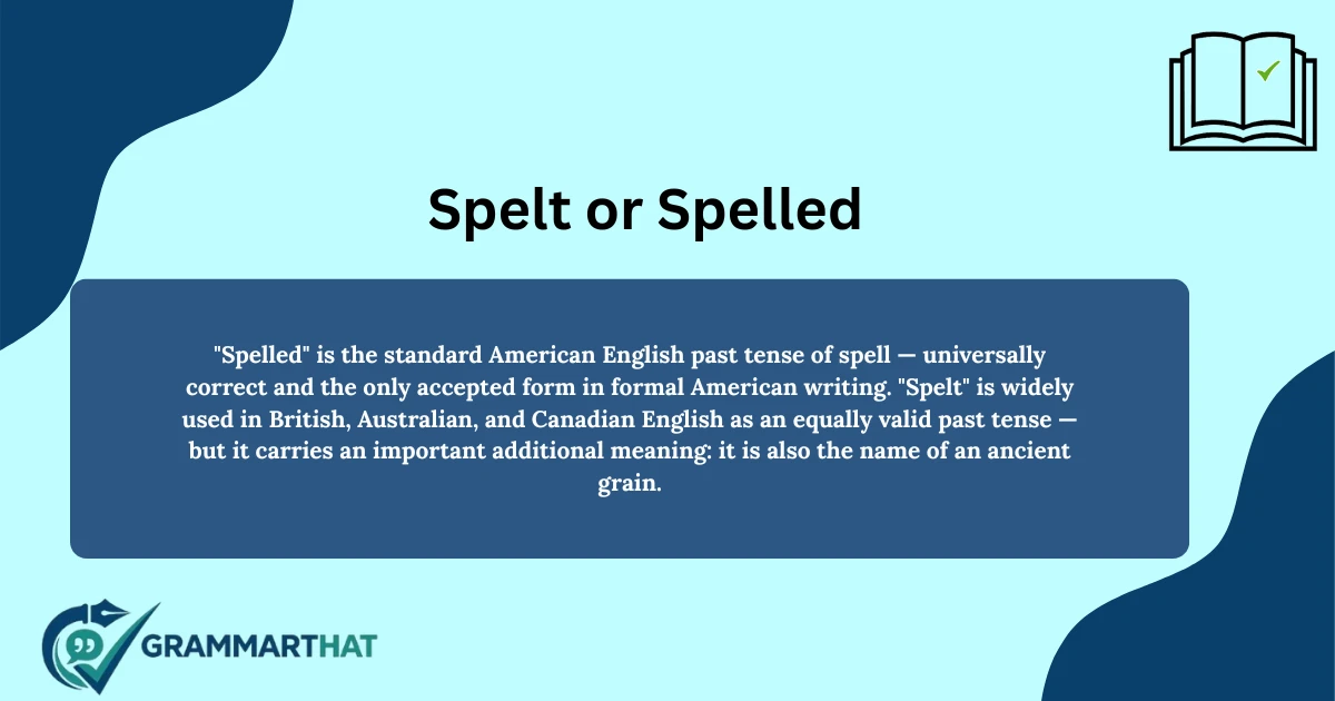 spelt-or-spelled