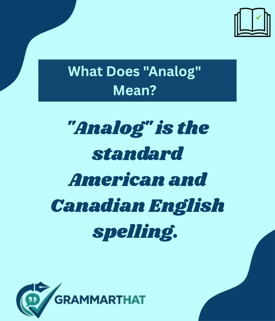 what-does-analog-mean