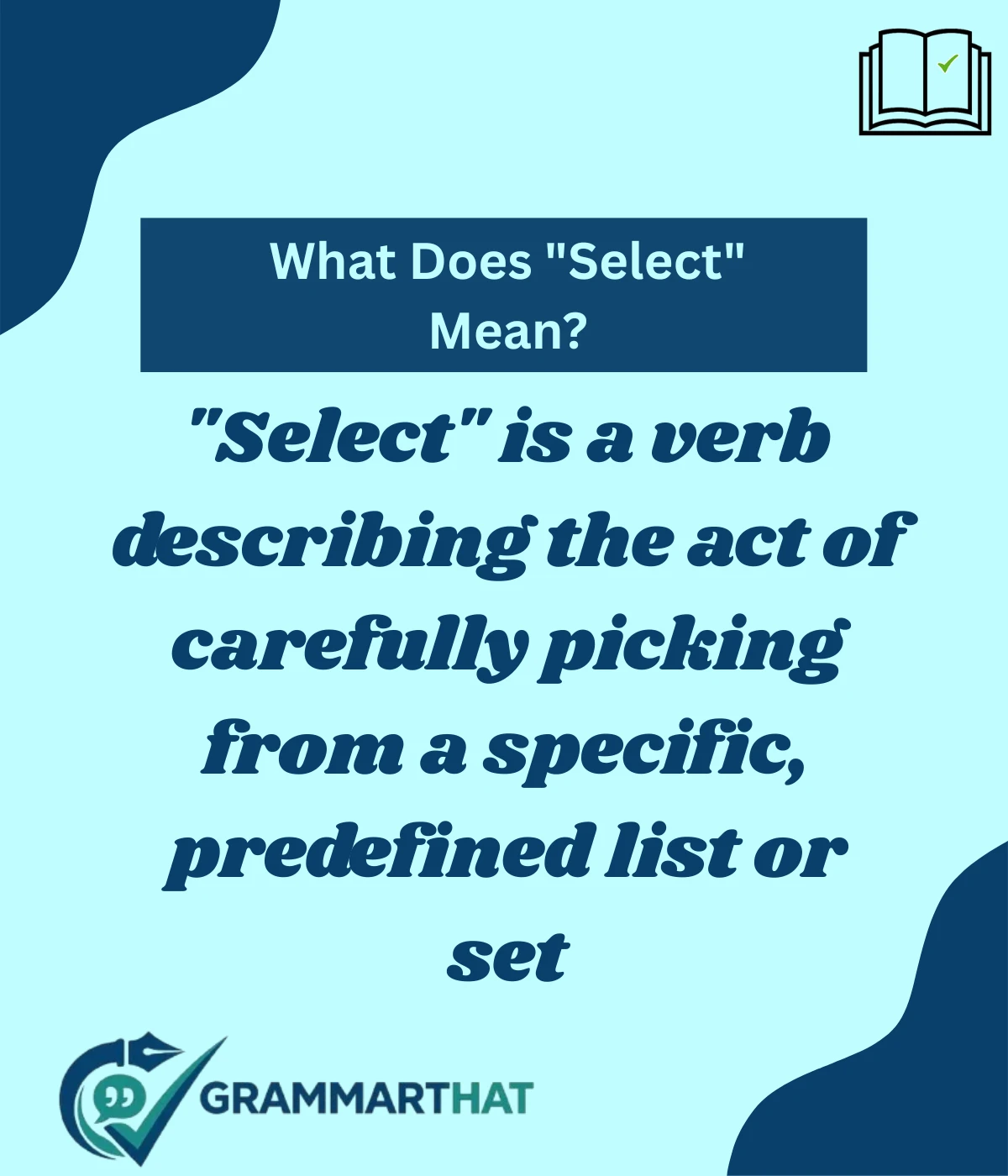 what-does-select-mean