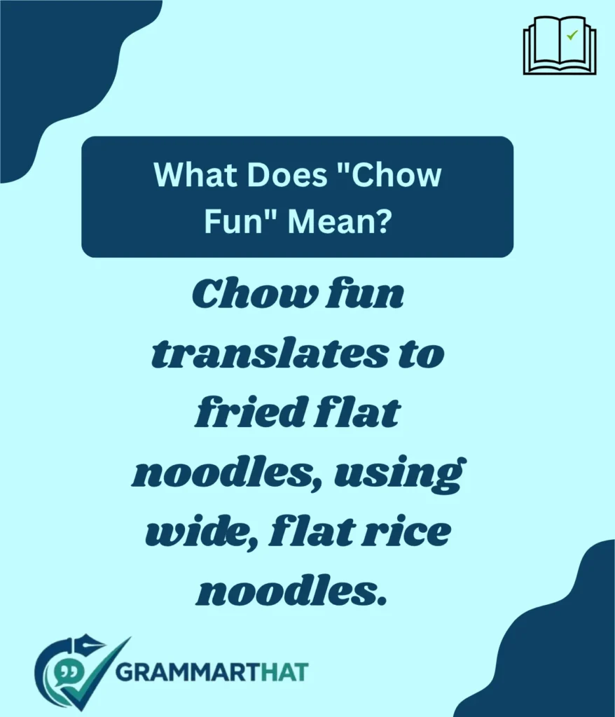 what-does-chow-fun-mean