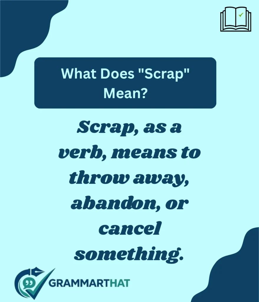 what-does-scrap-mean