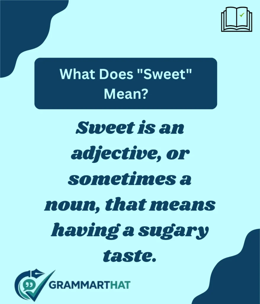 what-does-sweet-mean